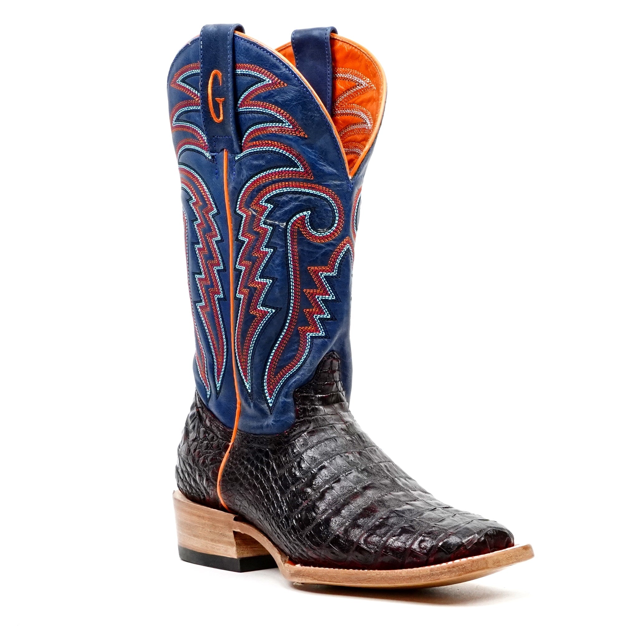 ロージーモンスター　teddy boavest Ranger Caiman Full Belly Boots - Cherry - Square Toe - Gomez