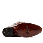 Rhodes Caiman Hornback Boots - Brandy - Round Toe (LM220) - Gomez Western Wear