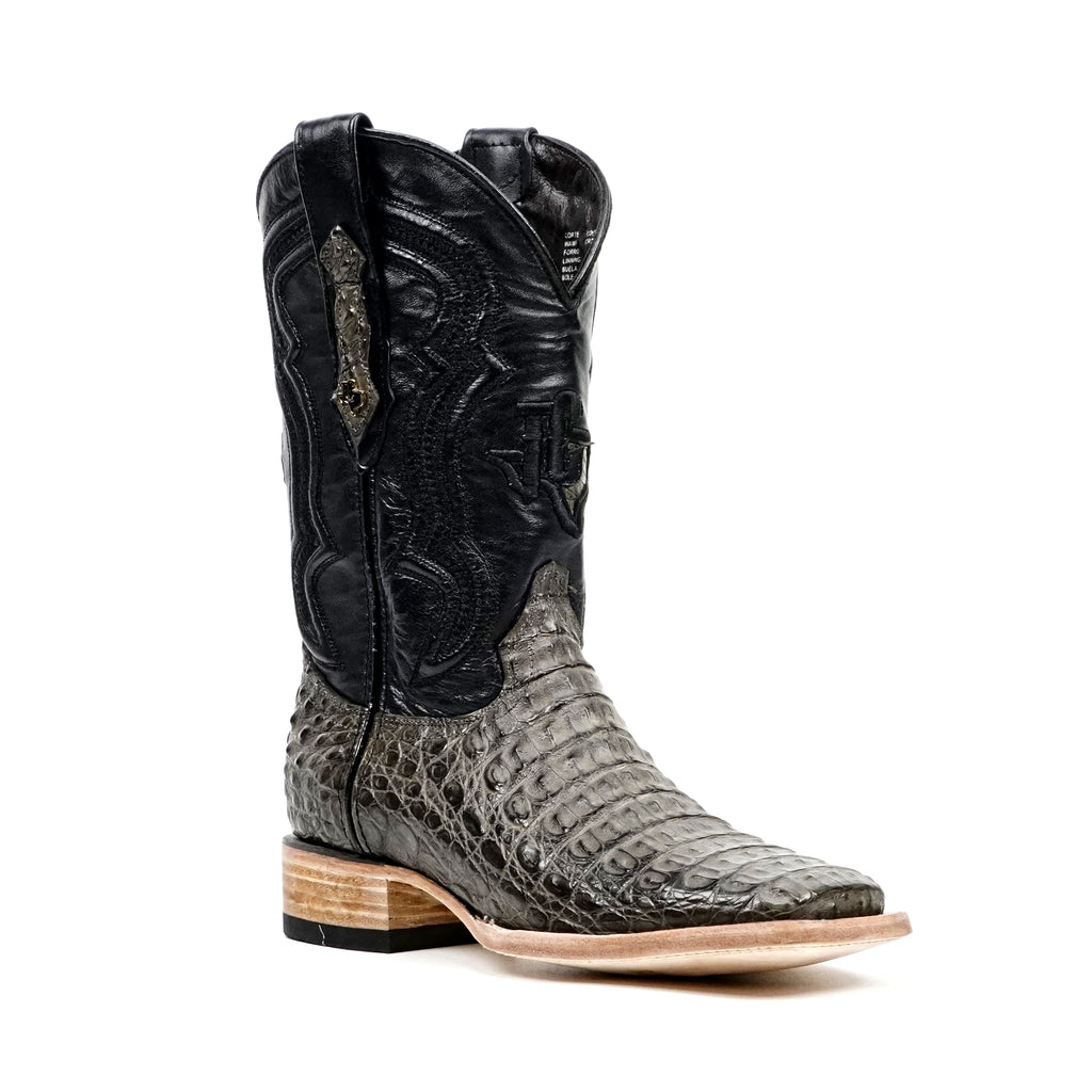 Rhodes Caiman Hornback Boots - Serpentine - Square Toe (LM10) - Gomez Western Wear