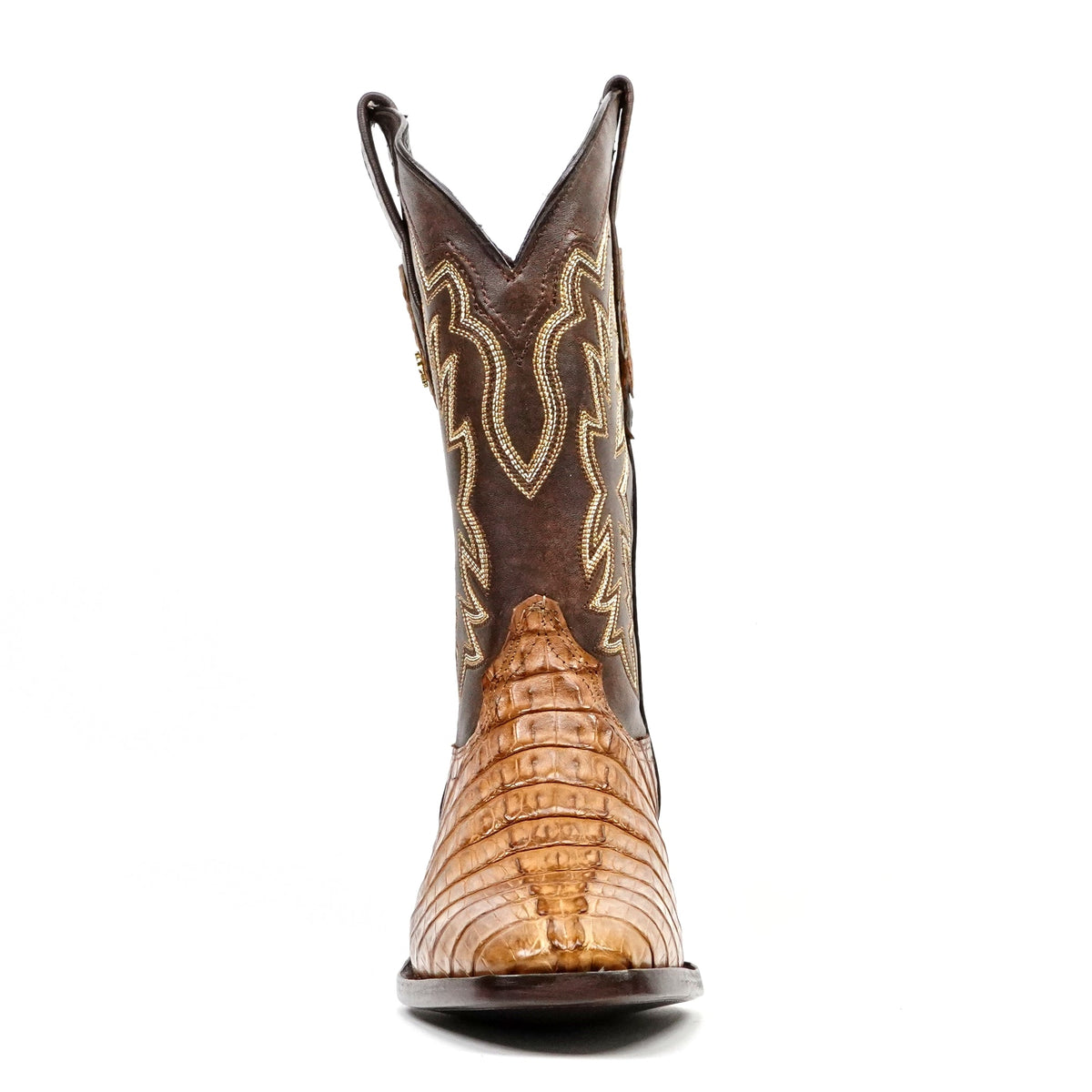 Rhodes Caiman Tail Boots - Honey - Cutter Toe - Gomez Western Wear
