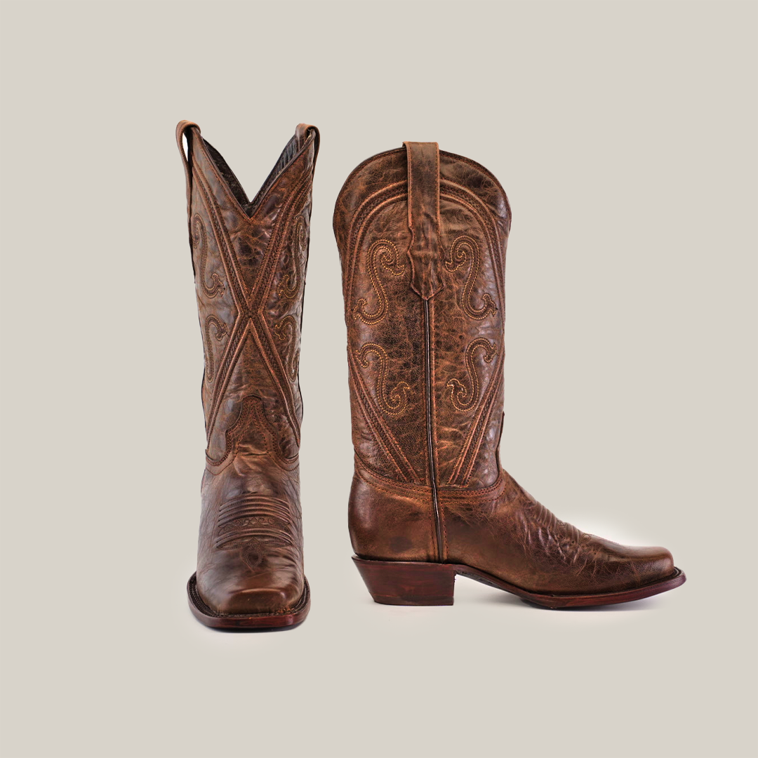 tobacco brown boots Thursday Boot Company Men's Rugged Diplomat Lace-Up Size 6 Form Hardened Toe and Heel Hydrophobic Waxed leather for water resistance Proudly Made by our Skilled Partners in Leon Preorder: Tobacco Snakebite