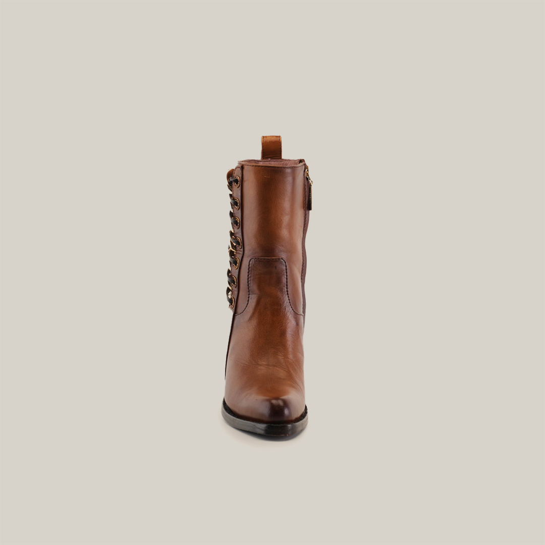 Francia Rings Bootie Tan - J Toe
