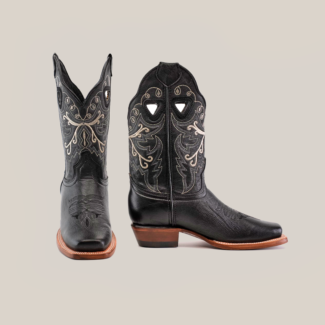 Western Stitch Black Lustre- Short Shaft - Narrow Square Toe | Texas Country | Apparel & Accessories > Shoes > Boots | Buy Now! US 6 - MX 23 / Western Stitch Black Lustre- Short Shaft - Narrow Square Toe | Texas Country | Apparel & Accessories > Shoes > Boots | Buy Now! US 6 - MX 23 /