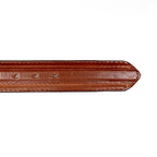 Solid Cognac Leather Belt (C-V4601) - Gomez Western Wear