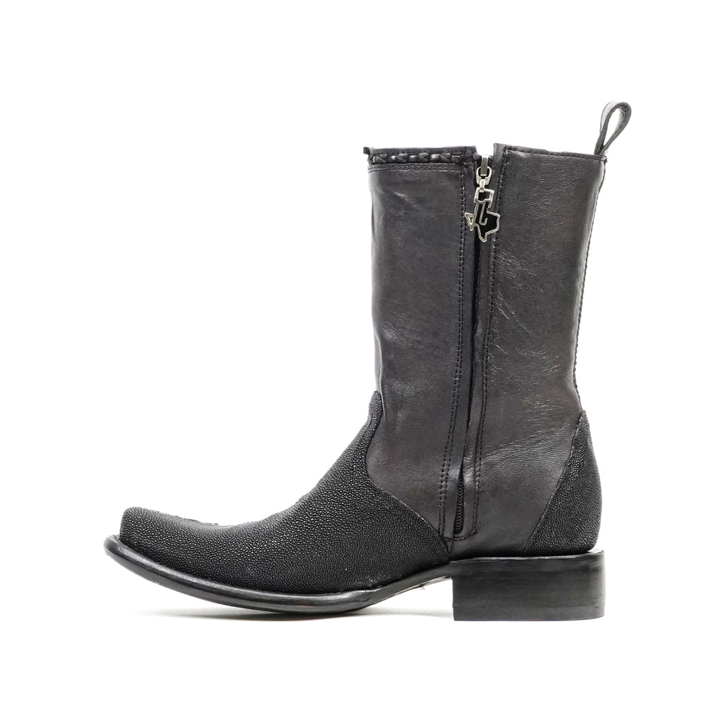 Stingray & Python Short Boots - Narrow Square Toe - Gomez Western Wear