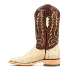 Tanner Cappuccino Python Boots - Square Toe (PN30) - Gomez Western Wear