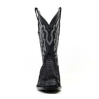 Tanner Python Boots - Black - Cutter Toe (PN26) - Gomez Western Wear