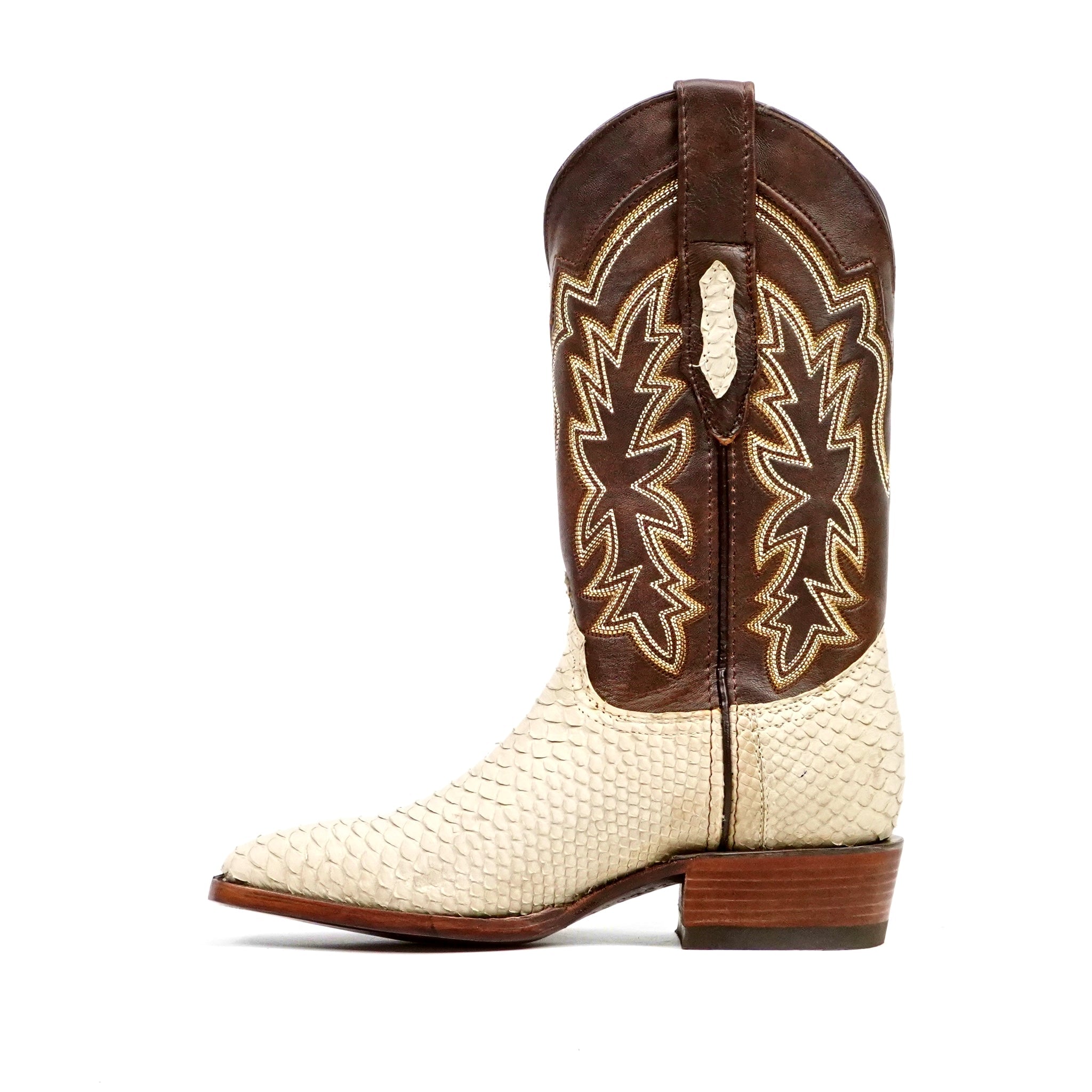 Tanner Python Boots - Cappuccino - Cutter Toe (PN26) – Gomez