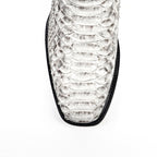 Tanner Python Boots - Natural - Cutter Toe (PN26) - Gomez Western Wear