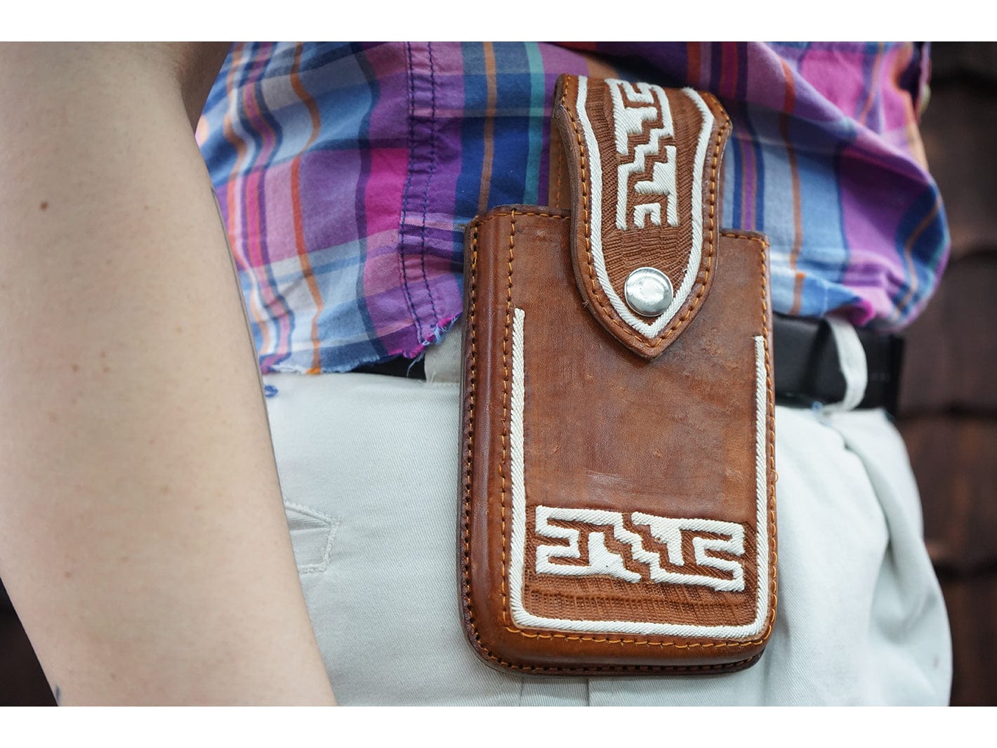 Leather Phone Case with Belt Loops