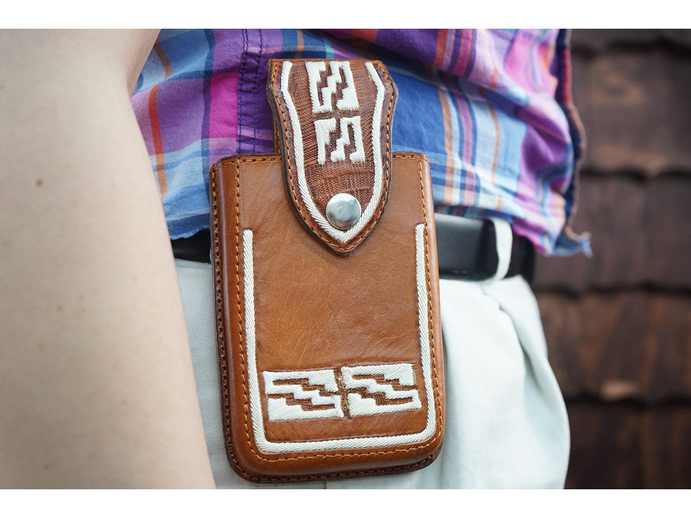 Leather Phone Case with Belt Loops