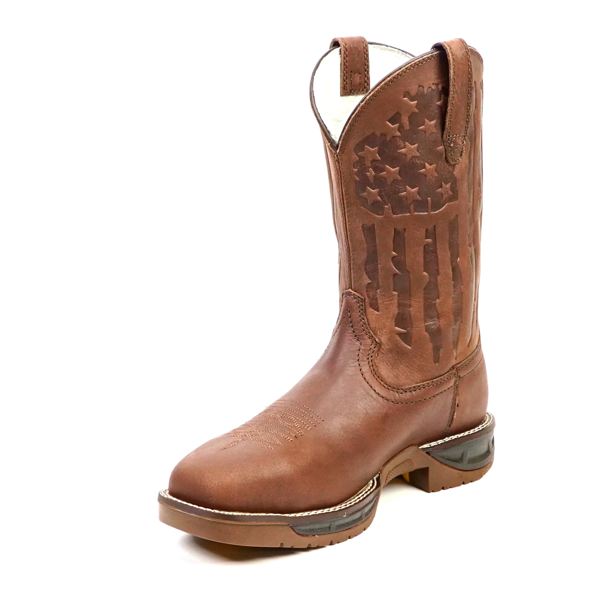Texas Country - Chocolate Brown Work Boot - Composite Toe (TC005