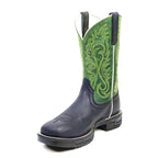 Texas Country Bota Trabajo TC Texas Country - Green & Black Work Boots - Soft Toe (TC008)
