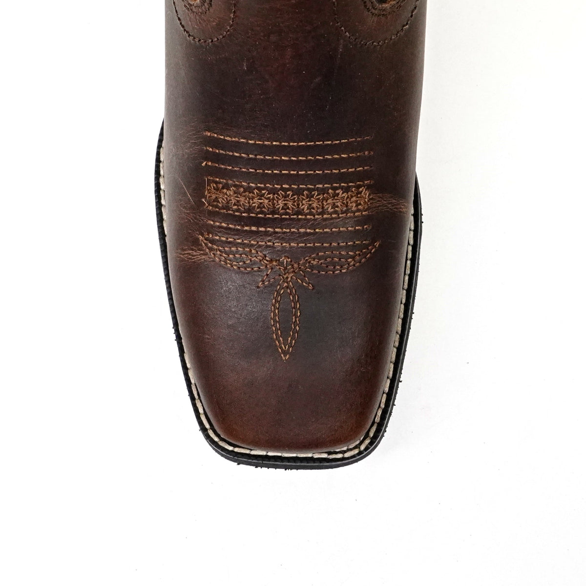 Texas Country Brown Leather Boots - Slip-Resistant Sole - Square Toe (TCK002) - Gomez Western Wear