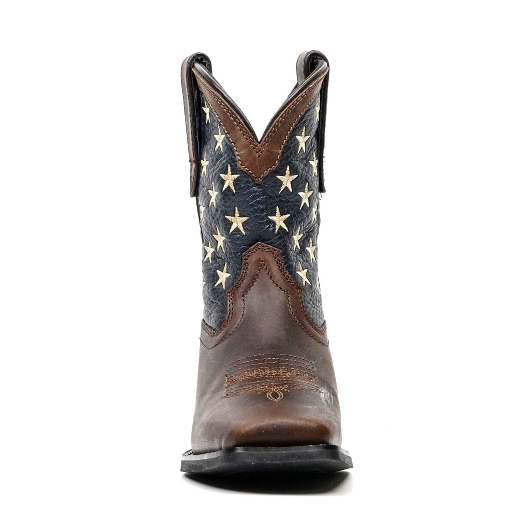 Texas Country Brown Leather Boots - Slip-Resistant Sole - Square Toe (TCK002) - Gomez Western Wear