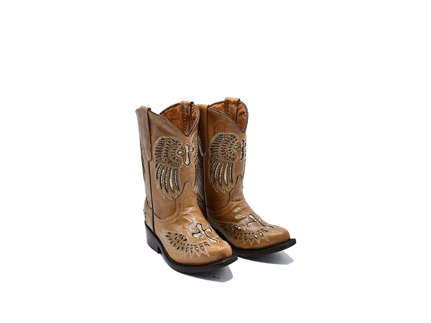 Texas Country Kids Western Girls Boots Alexa Laser Cruz Gotica B07