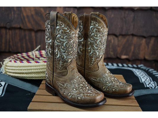 Texas Country Kids Western Girls Boots Sierra Orix 353N Rosal Kiara