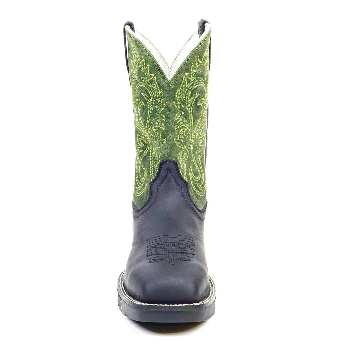 Texas Country - Green & Black Work Boots - Composite Toe (TC008) - Gomez Western Wear
