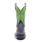Texas Country - Green & Black Work Boots - Soft Toe (TC008) - Gomez Western Wear