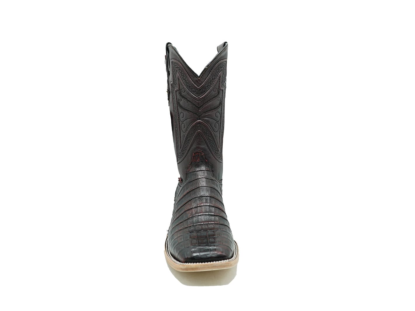 Texas Country Exotic Boot Caiman Belly Cola Black Cherry SP Type B Square Toe LM10B