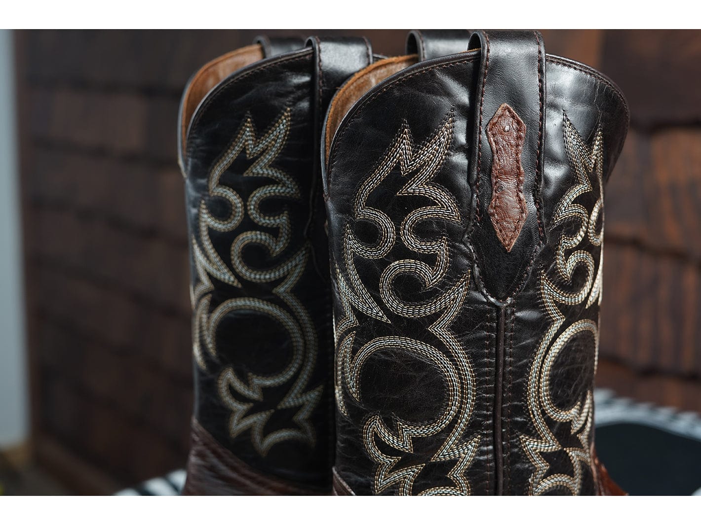Texas Country Exotic Boot Ostrich Tabaco PS Tacoma