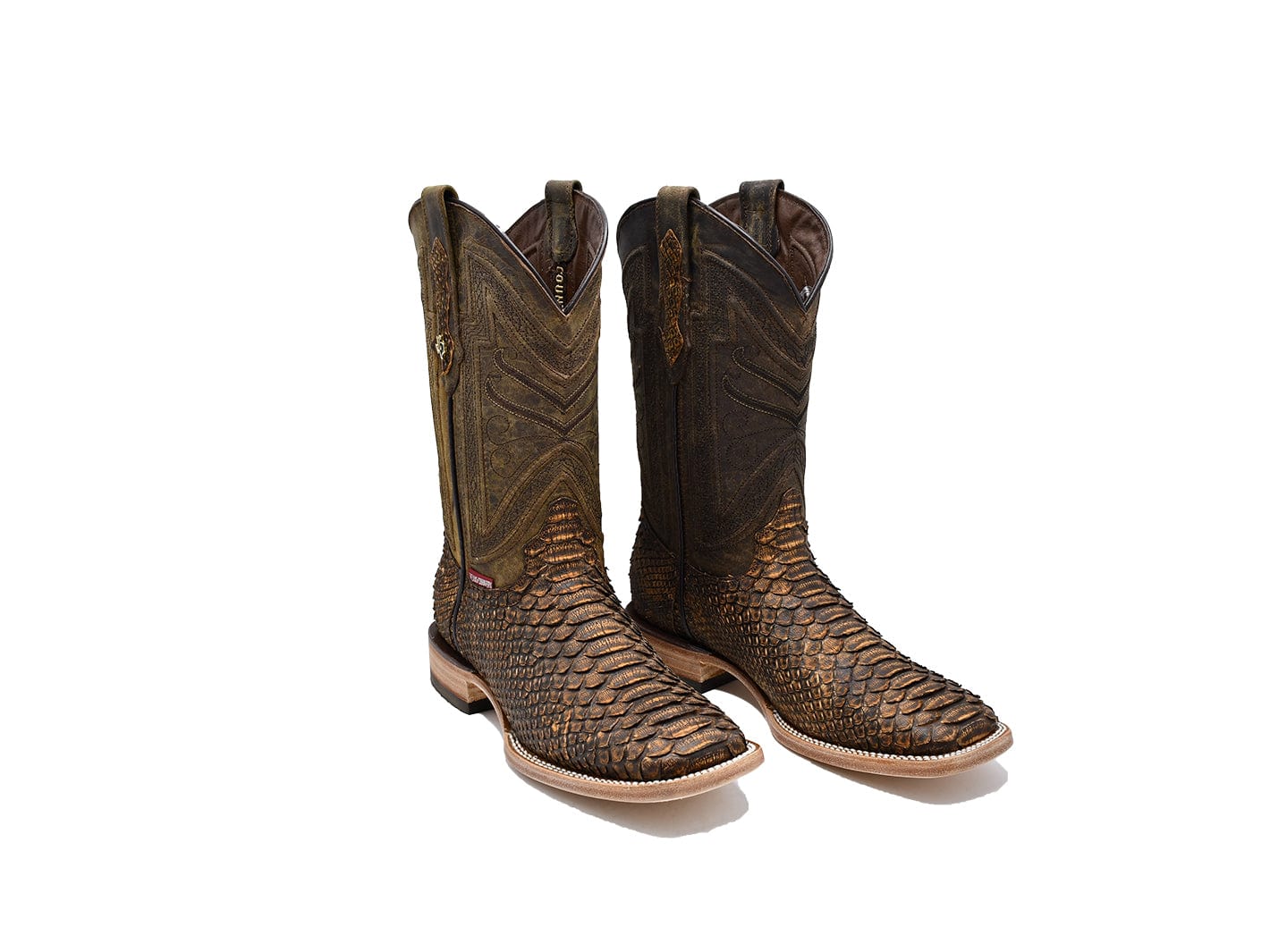 Texas Country Exotic Boot Python Antique Nobuck PNP01
