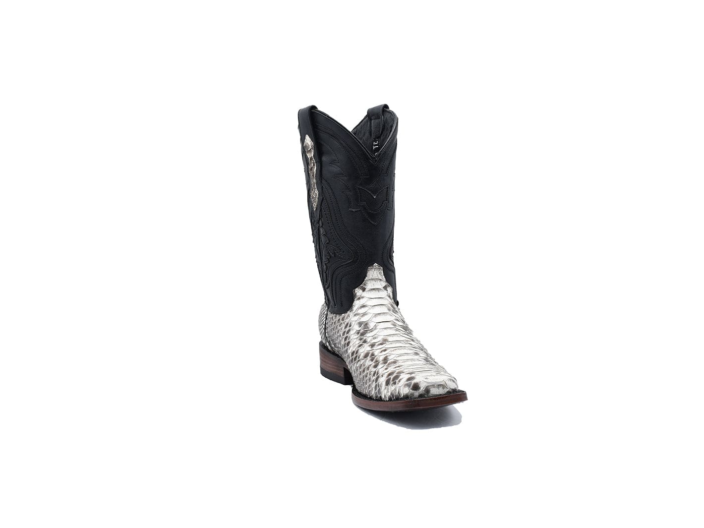 Texas Country Exotic Boot Python Natural, Rodeo Toe PN100