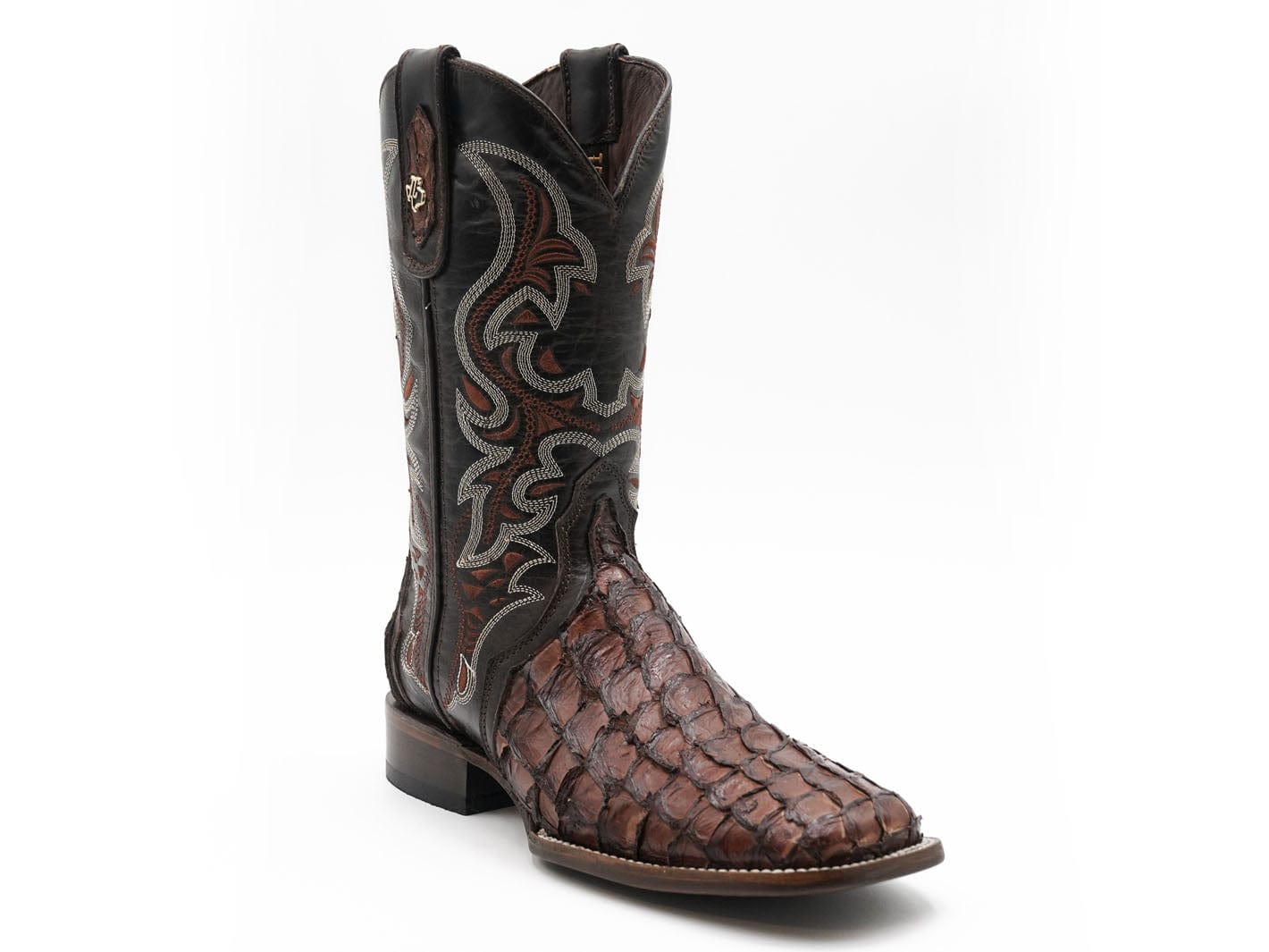 Texas Country Western Boot Piraruco Ext Cafe e12 Square Toe