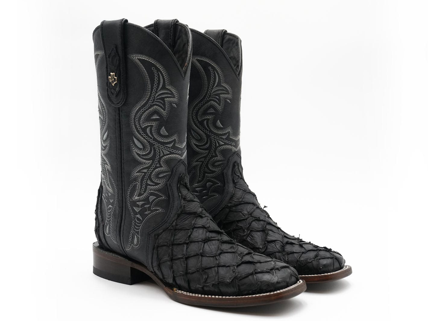 Texas Country Western Boot Piraruco Ext Matte Black e12 Square Toe