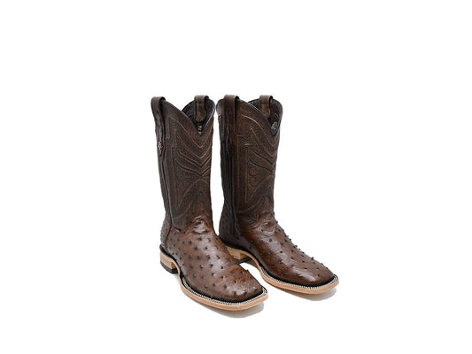 Texas Country Western Exotic Boot Ostrich Kango Tabaco CC Square Toe AV20