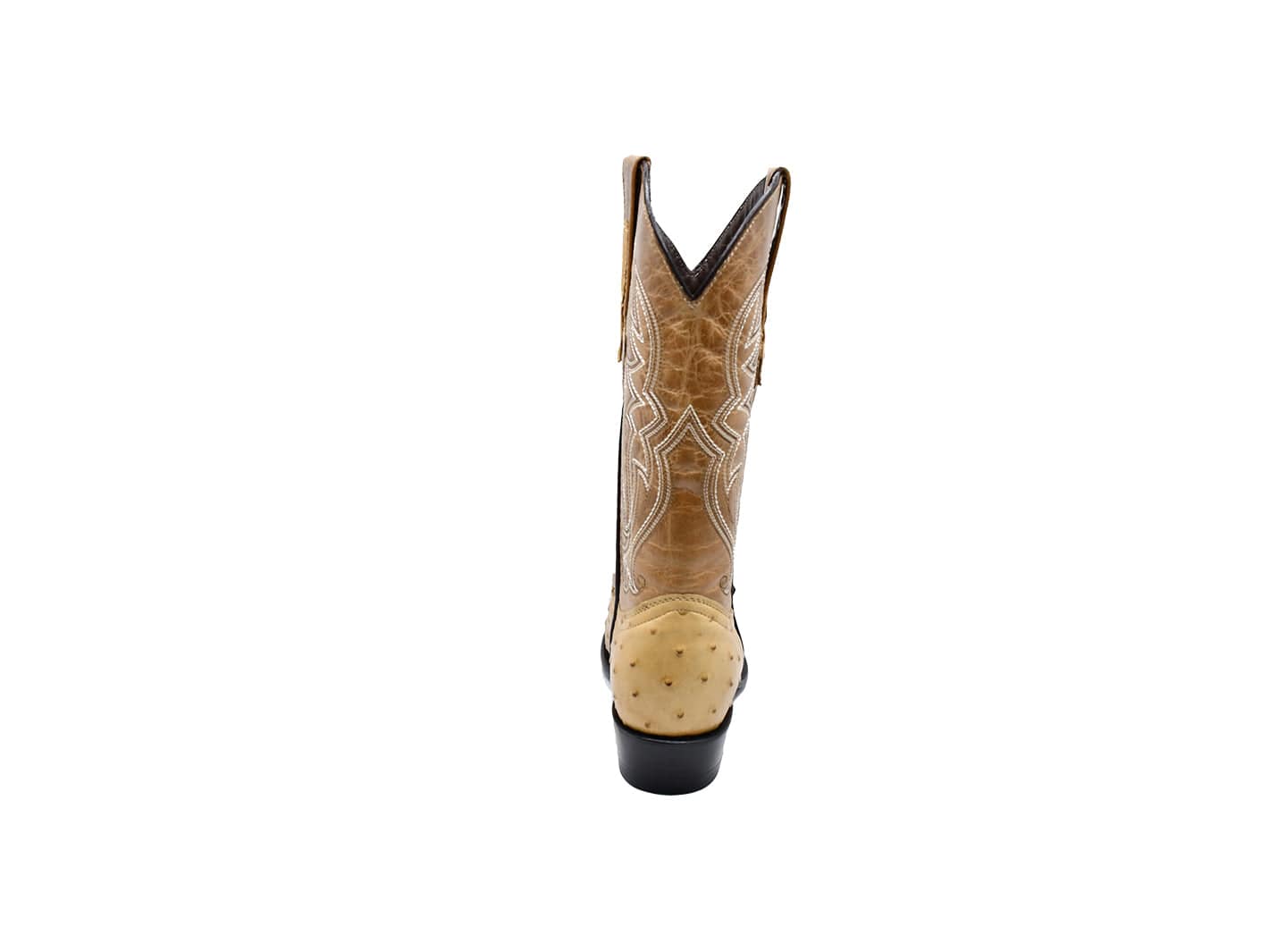 Texas Country Western Boot Ostrich Print Orix Round Toe E436