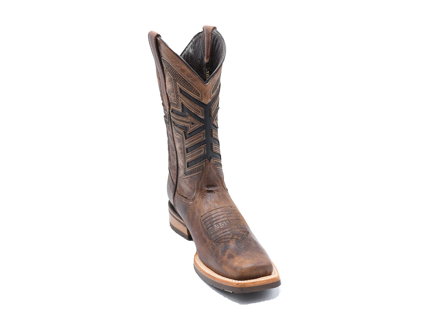 Texas Country Western Boot Roca Talco Cognac Square Toe E668