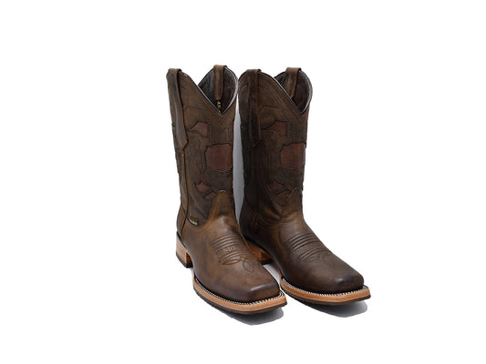 Texas Country Western Boot Savat Choco Rodeo Toe E692