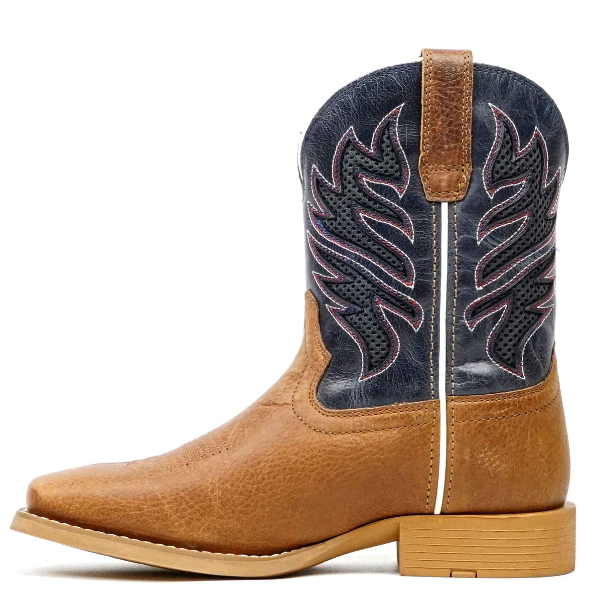 Texas Country Tan Youth Boots - Slip=Resistant Sole - Square Toe (TCK007) - Gomez Western Wear