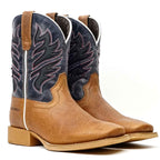 Texas Country Tan Youth Boots - Slip=Resistant Sole - Square Toe (TCK007) - Gomez Western Wear