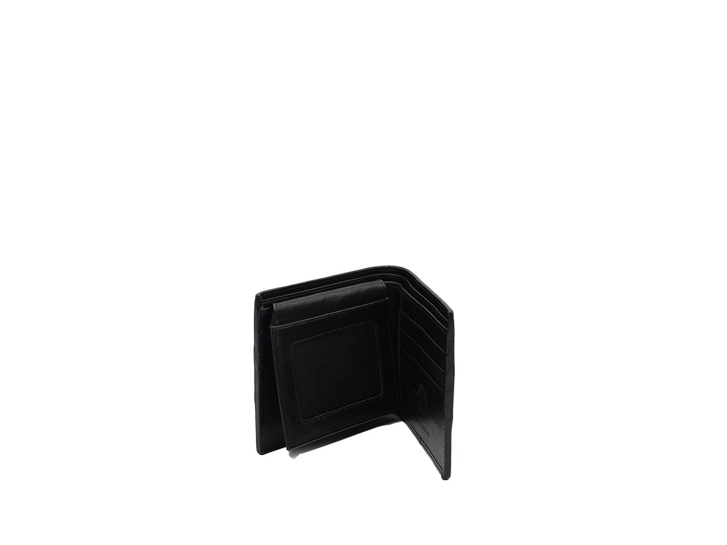Black & White Pearl Stingray Bi-fold Leather Wallet