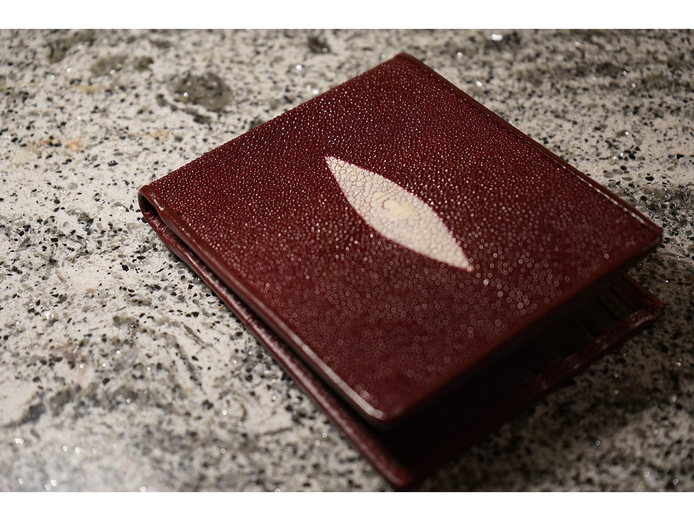 Red Stingray Bi-fold Leather Wallet