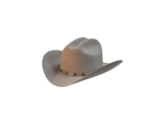 Exclusive "Sinaloa" Texas Country Western Felt Cowboy Hat Platinum