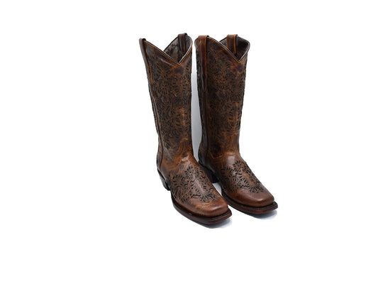 Texas Country Womens Western Boot Isabella Ladrillo E753