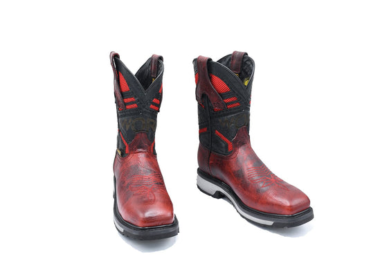 Texas Country Work Boot Bawyno Red E05