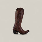 TS 026 Allison Clayton Calf Choco H-Retro - Gomez Western Wear