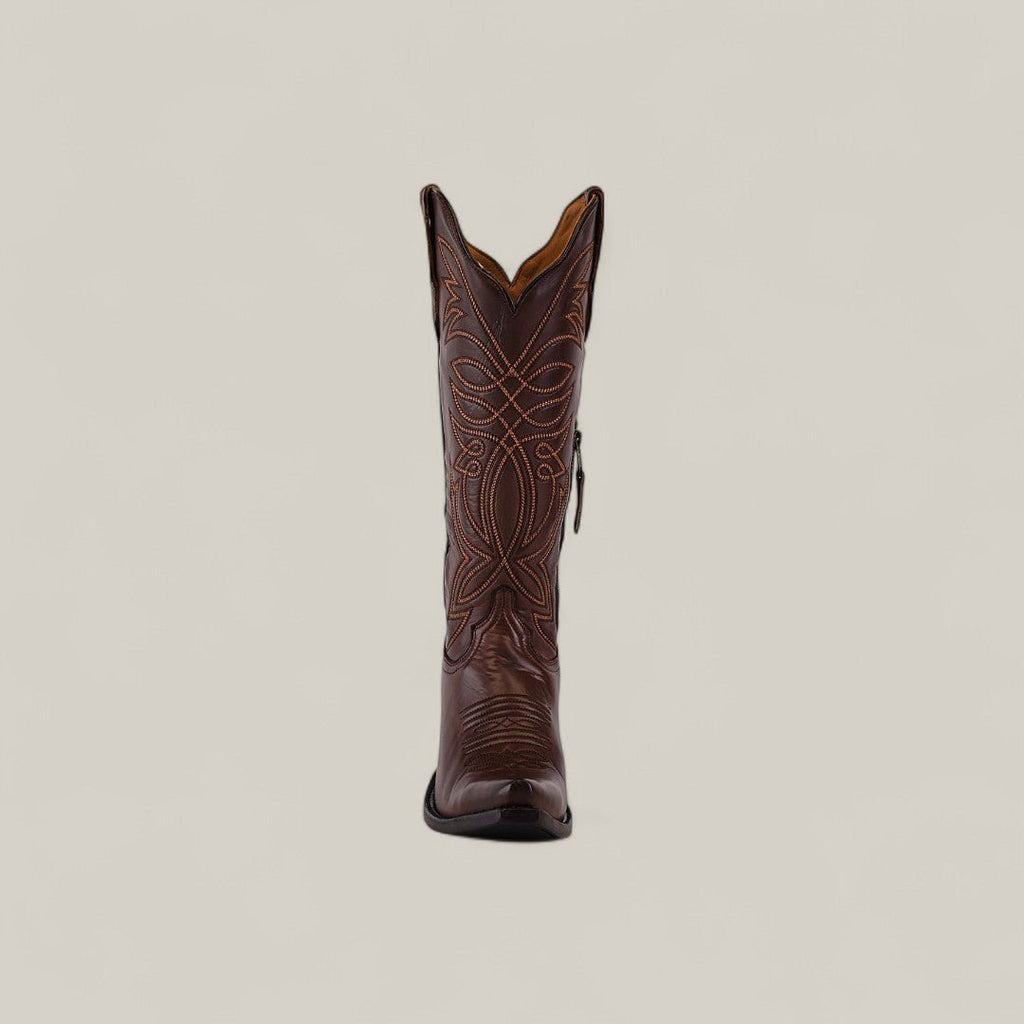 TS 026 Allison Clayton Calf Choco H-Retro - Gomez Western Wear