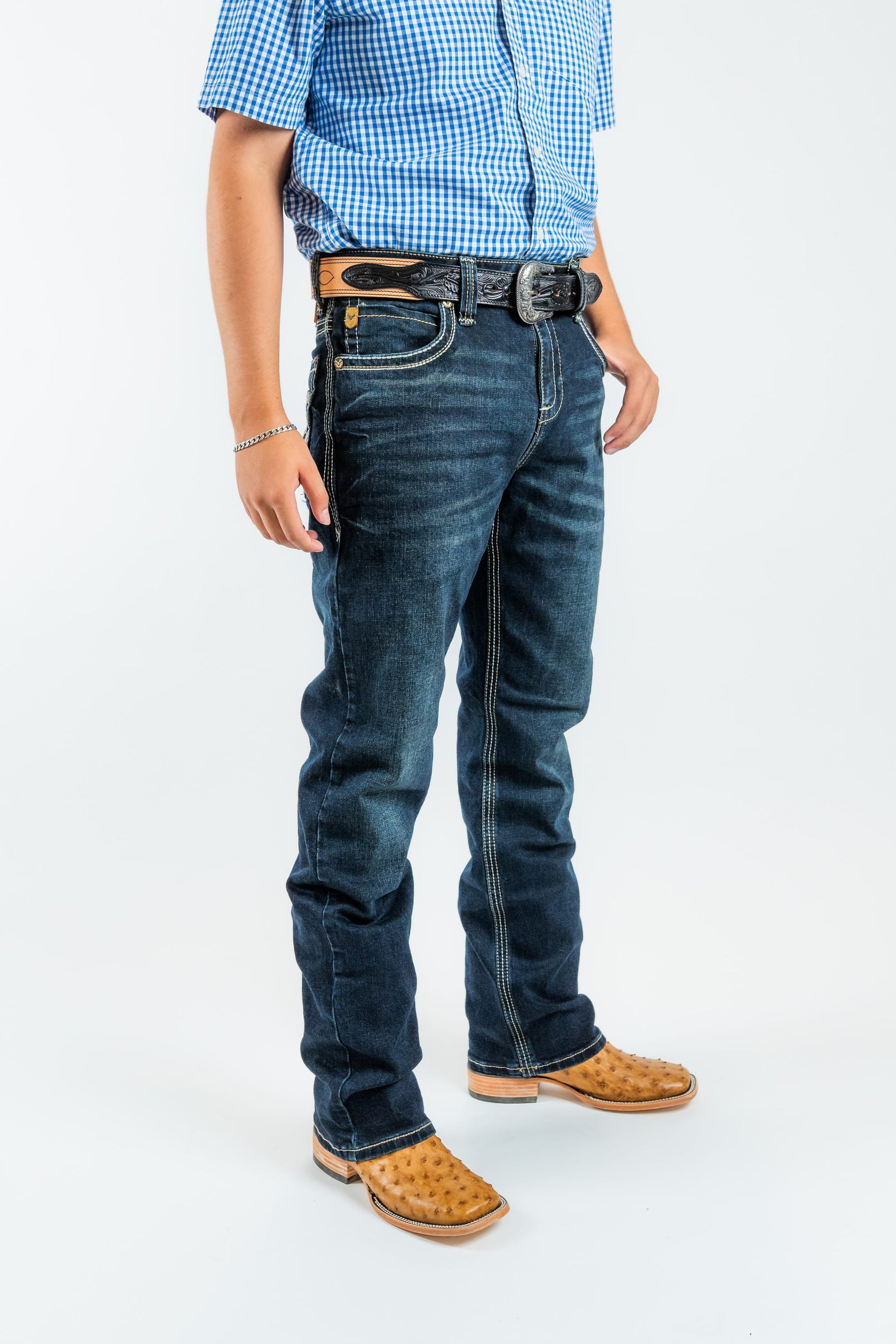 Men's Classic Modern Boot Cut Jeans (W487)