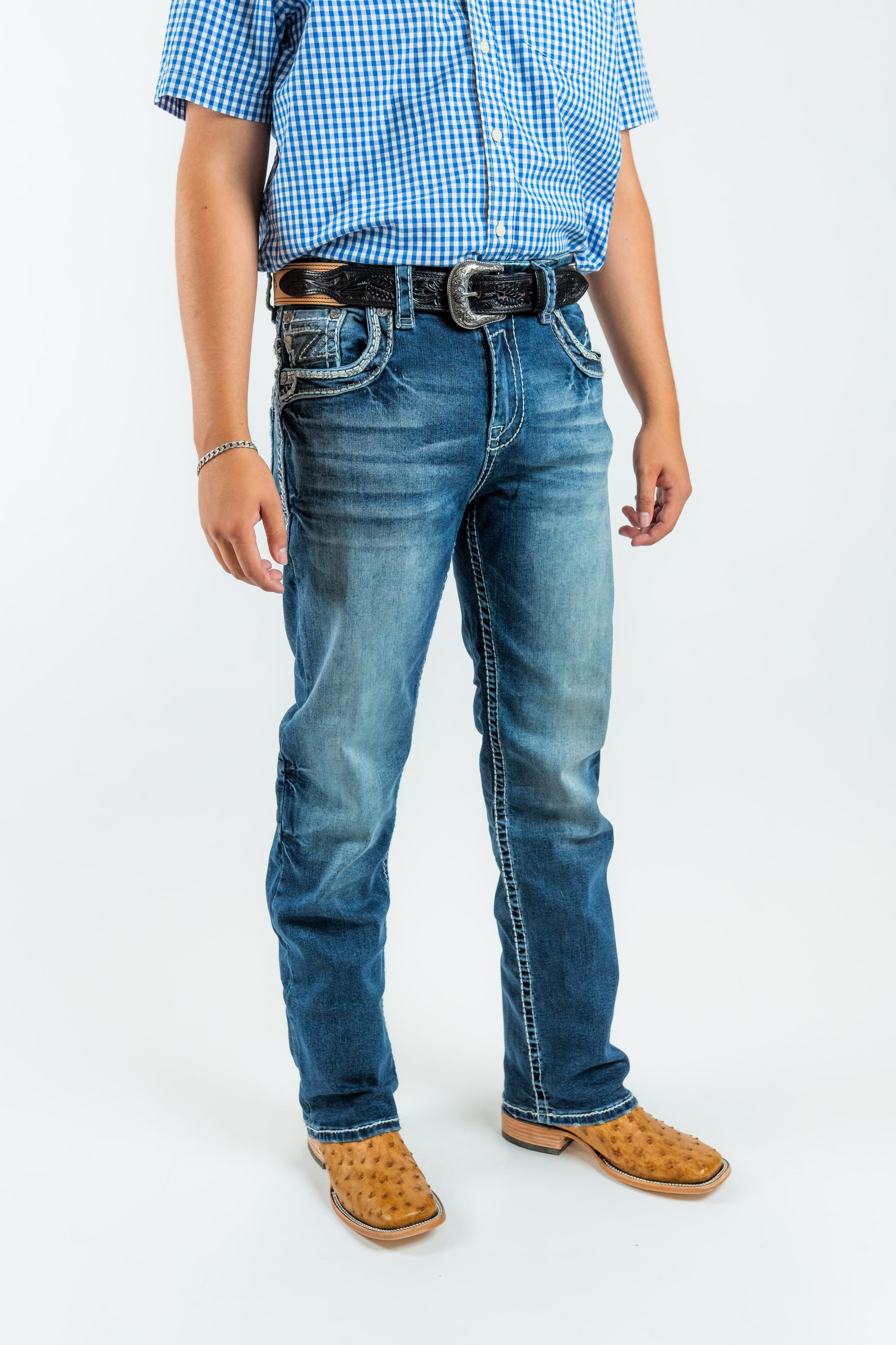 dress denim jeans mens Men's Straight Leg (WJ2363) Expect thoughtful details Royal Blue Dress With Trouser Waist Size:34 col-trends-emerald