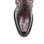 Ximena Wine Red Booties - J Toe - Gomez Western Wear